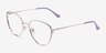 Scala Gold Purple MetalEyeglass Frames from EyeBuyDirect, Angle View