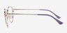 Scala Gold Purple MetalEyeglass Frames from EyeBuyDirect, Side View