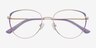 Scala Gold Purple MetalEyeglass Frames from EyeBuyDirect, Closed View