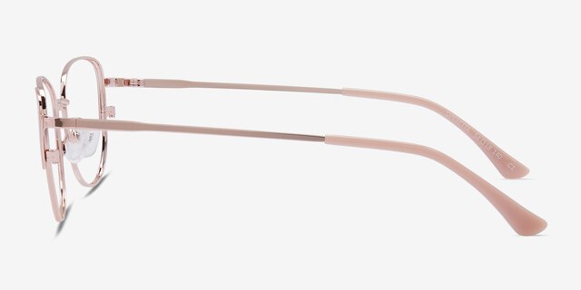 Operetta Gold Nude MétalMontures de lunettes de vue d'EyeBuyDirect, Vue de Côté