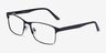 Carbon Black MetalEyeglass Frames from EyeBuyDirect, Angle View