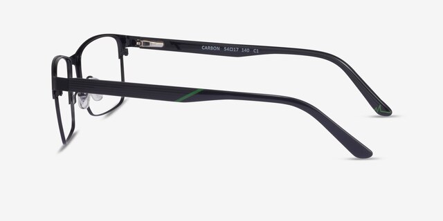 Carbon Black MetalEyeglass Frames from EyeBuyDirect, Side View