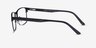 Carbon Black MetalEyeglass Frames from EyeBuyDirect, Side View