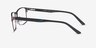 Carbon Matte Gunmetal MetalEyeglass Frames from EyeBuyDirect, Side View