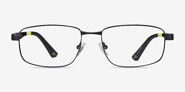 Entropy Matte Black Metal Eyeglass Frames
