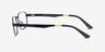 Entropy Matte Black MetalEyeglass Frames from EyeBuyDirect, Side View