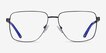 Hybrid Black MetalEyeglass Frames from EyeBuyDirect, Front View