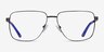 Hybrid Black MetalEyeglass Frames from EyeBuyDirect, Front View