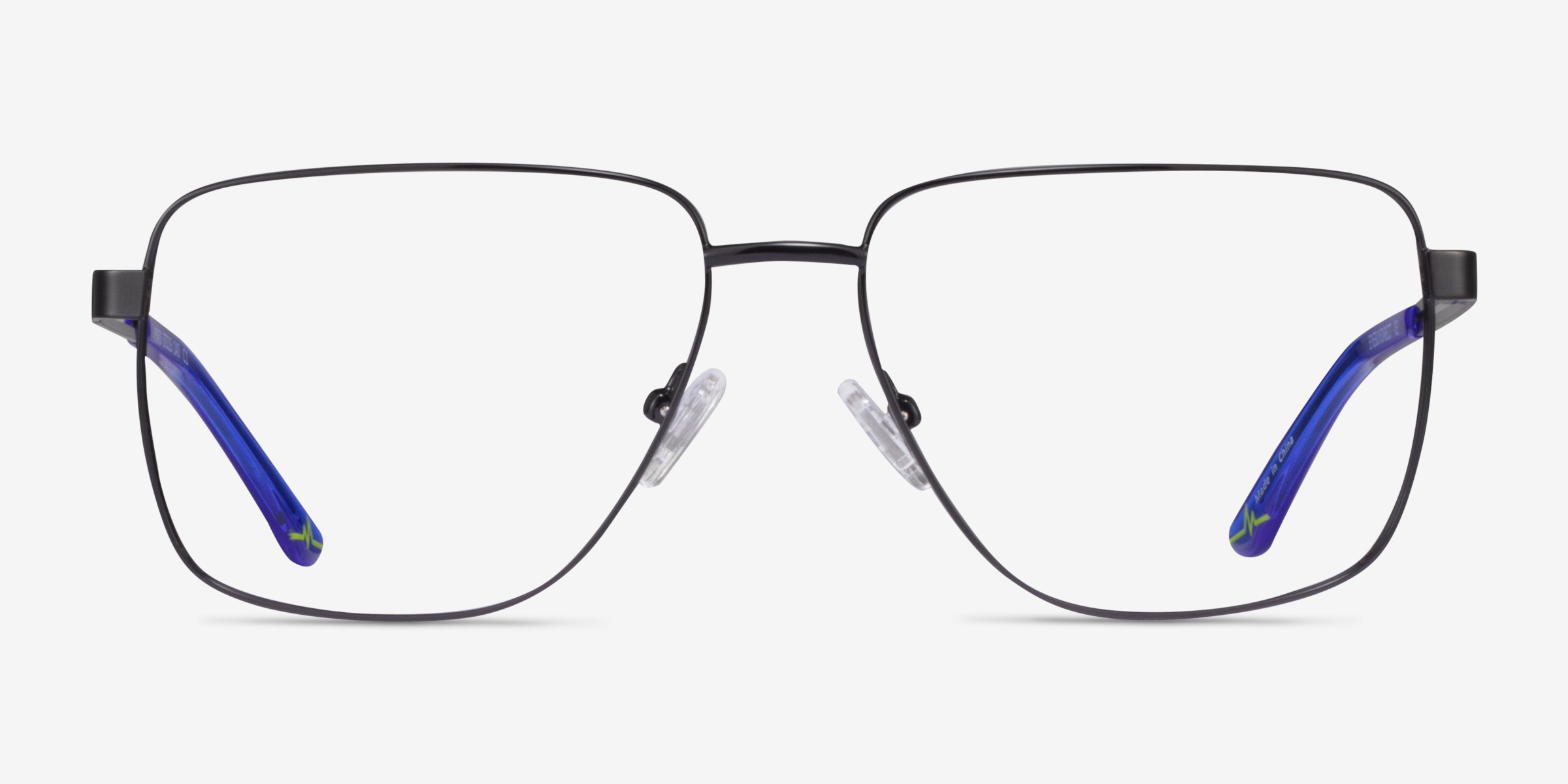 Hybrid Square Black Glasses for Men Eyebuydirect
