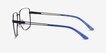 Hybrid Black MetalEyeglass Frames from EyeBuyDirect, Side View