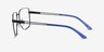 Hybrid Black MetalEyeglass Frames from EyeBuyDirect, Side View