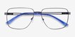 Hybrid Black MetalEyeglass Frames from EyeBuyDirect, Closed View