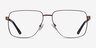 Hybrid Bronze MetalEyeglass Frames from EyeBuyDirect, Front View