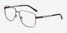 Hybrid Bronze MetalEyeglass Frames from EyeBuyDirect, Angle View