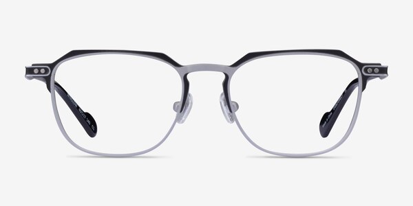 Winslow Matte Silver Black Aluminium-alloy Montures de lunettes de vue