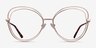 Stardust Matte Rose Gold MetalEyeglass Frames from EyeBuyDirect, Front View