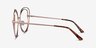 Stardust Matte Rose Gold MetalEyeglass Frames from EyeBuyDirect, Side View