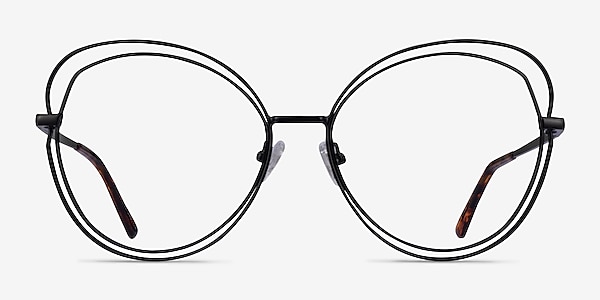 Stardust Matte Black Metal Eyeglass Frames