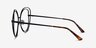 Stardust Matte Black MetalEyeglass Frames from EyeBuyDirect, Side View