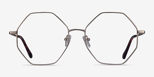 Imagine Matte Silver Metal Eyeglass Frames
