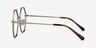 Imagine Matte Silver MetalEyeglass Frames from EyeBuyDirect, Side View
