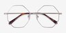 Imagine Matte Silver MetalEyeglass Frames from EyeBuyDirect, Closed View