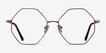 Imagine Bronze MetalEyeglass Frames from EyeBuyDirect, Front View