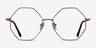 Imagine Bronze MetalEyeglass Frames from EyeBuyDirect, Front View