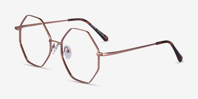 Imagine Bronze MetalEyeglass Frames from EyeBuyDirect, Angle View