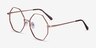 Imagine Bronze MetalEyeglass Frames from EyeBuyDirect, Angle View