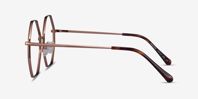 Imagine Bronze MetalEyeglass Frames from EyeBuyDirect, Side View