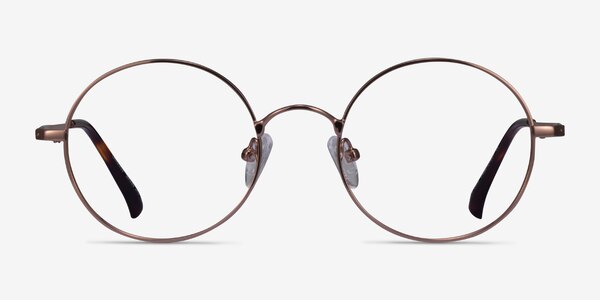 Lanscilo Bronze Metal Eyeglass Frames
