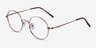 Lanscilo Bronze MetalEyeglass Frames from EyeBuyDirect, Angle View