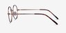 Lanscilo Bronze MetalEyeglass Frames from EyeBuyDirect, Side View