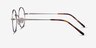 Lanscilo Matte Silver MetalEyeglass Frames from EyeBuyDirect, Side View