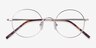 Lanscilo Matte Silver MetalEyeglass Frames from EyeBuyDirect, Closed View