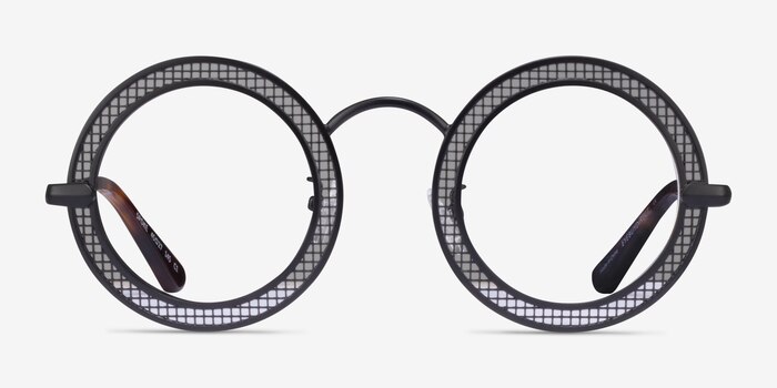 Spoke Matte Black Metal Eyeglass Frames from EyeBuyDirect