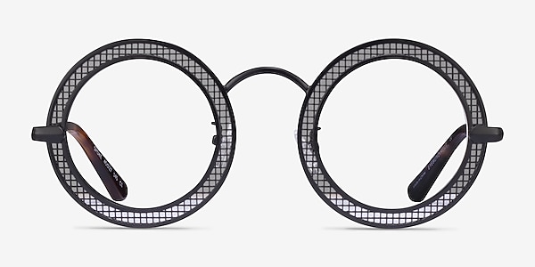 Spoke Matte Black Metal Eyeglass Frames
