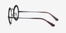 Spoke Matte Black MetalEyeglass Frames from EyeBuyDirect, Side View