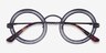 Spoke Matte Black MetalEyeglass Frames from EyeBuyDirect, Closed View