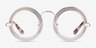 Spoke Matte Gold MetalEyeglass Frames from EyeBuyDirect, Front View