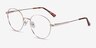 Wiz Gold Tortoise MetalEyeglass Frames from EyeBuyDirect, Angle View