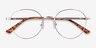 Wiz Gold Tortoise MetalEyeglass Frames from EyeBuyDirect, Closed View