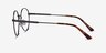 Wiz Gunmetal Tortoise MetalEyeglass Frames from EyeBuyDirect, Side View