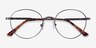 Wiz Gunmetal Tortoise MetalEyeglass Frames from EyeBuyDirect, Closed View