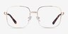 Coil Gold MetalEyeglass Frames from EyeBuyDirect, Front View