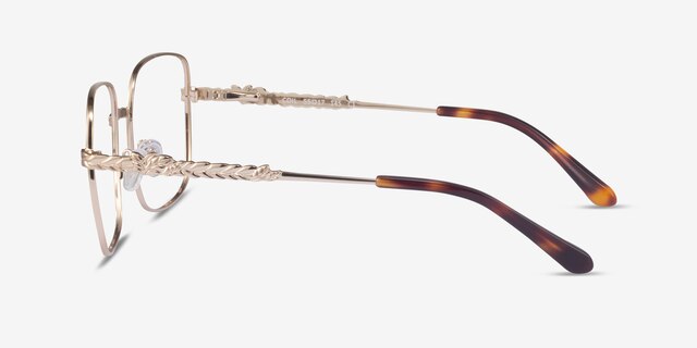 Coil Gold MetalEyeglass Frames from EyeBuyDirect, Side View