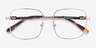 Coil Gold MetalEyeglass Frames from EyeBuyDirect, Closed View