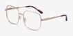 Coil Rose Gold MetalEyeglass Frames from EyeBuyDirect, Angle View