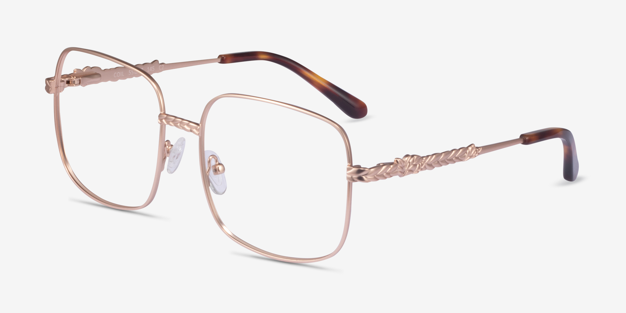 Coil Square Rose Gold Full Rim Eyeglasses Eyebuydirect Canada